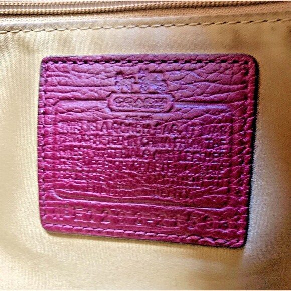 Coach Madison Burgundy Leather Pinnacle Drifter Satchel Shoulder Bag #21503 - Picture 8 of 16